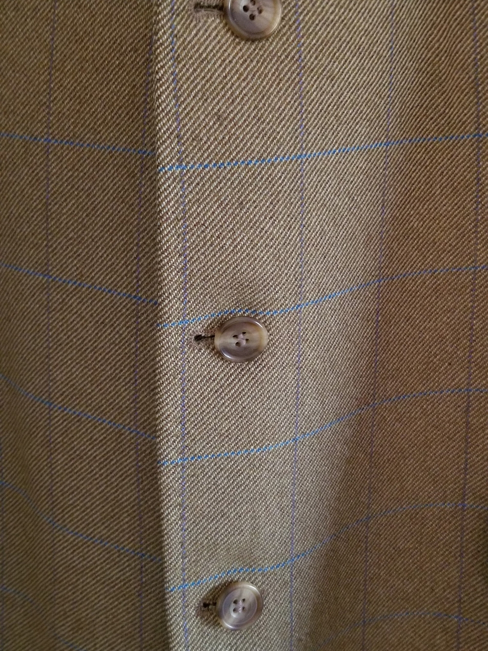 C.D. Rigden & Son Men's Brown Tweed Blazer Three-Button 48L - Picture 3 of 6